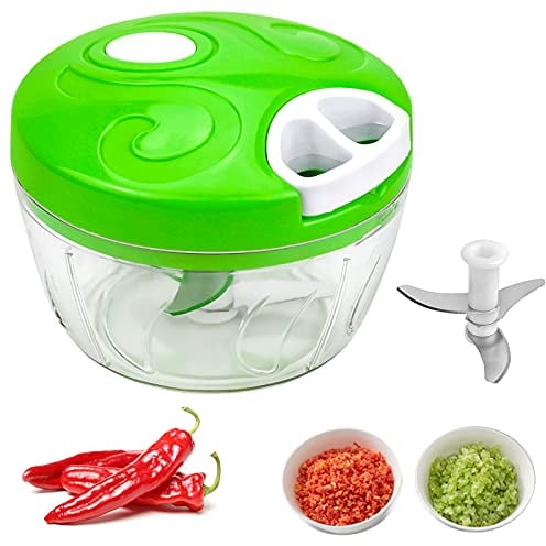Tritatutto Manuale, Tritatutto per Cipoll, 520ml Tritatutto Manuale per Verdure, Frutta e Noci