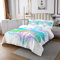 richhome Libelle Tagesdecke Bettdecke SetTraditioneller Stil des amerikanischen Westens Gesteppte Bettdecke 3St Rodeo Cowboy Sattel Dekorative Bettwäsche Bettdecke 2 Kissen Shams 240×260cm Bettdecke