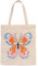 Kate Spade New York Canvas Book Tote, Large Shoulder Bag, Cute Tote for Beach or School, Garden Butterfly