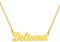 HSWYFCJY Collana Personalizzata con Nome, Collana con Nome Personalizzabile per Donna, Regalo di Gioielli in Argento/Oro/Oro Rosa