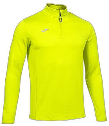 Joma Felpa Running Night Maglia di Tuta, Giallo Fluo, L Uomo