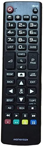 Remplacement Telecommande pour LG akb74915324,Telecommande pour LG Smart TV LED LCD Ultra HDTV,Aucun Réglage Requis Telecommande Universelle LG