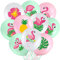 45 Stück Flamingo Luftballons Tropische Blatt Ananas Hibiskus Luftballons 12 Zoll Hawaiianische Luau Latex Ballons für Tropische Hawaii Flamingo Geburtstag Hochzeit Shower Party Deko