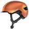 ABUS Urban Helm HUD-Y - mit magnetischem, aufladbarem LED-Rücklicht & Magnetverschluss - cooler Fahrradhelm für den Alltag - Damen und Herren - Orange, Größe L, Orange (goldfish orange), L (57-61 cm)