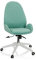 hjh OFFICE 729434 Schreibtischstuhl AVEA I Stoff höhenverstellbarer Drehstuhl mit hoher ergonomischer Rückenlehne, Aqua
