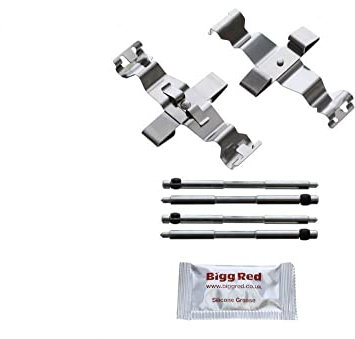 Bigg Red - Brake Pad Fitting Kit - Front Left or Right - Fits 345mm Brake Discs & Brake Calipers - Compatible with,