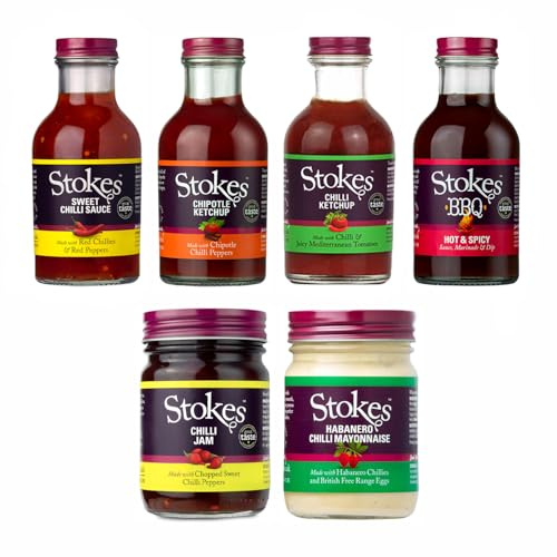 Stokes | Chilli Sauce Collection | 6 x 320g | Chilli Collection brings together six bold and flavourful sauces designed for spice lovers.
