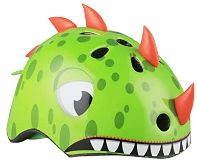 Fahrradhelm Kinder Mädchen 50-54 cm Dinosaurier-Fahrradhelm Kinder Fahrrad Mütze mit Verstellbarer Schnürung Jungen Kinder Fahrradmütze für Reiten Skateboarden Skaten
