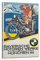 ECHUN Vintage Motorrad Poster BMW Motorräder Dekorative Leinwand Wand & Kunst Bild Gemälde 60 x 90 cm