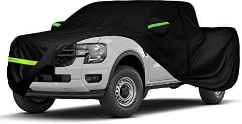 Auto Abdeckung für Pickup, wasserdichte Auto Plane Fit für Ford Ranger Toyota Hilux Nissan Navara,Hydroentangled Cotton