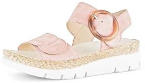 Gabor Damen Riemchensandalen, Frauen Sandalen,Best Fitting,flach,Sommerschuhe,Freizeitschuhe,offene Schuhe,Strandschuhe,Rose,38 EU / 5 UK