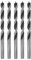 sourcing map 5pcs Brad Point Drill Bits 5mm Precise Cutting with Brad Point Tip for Woods