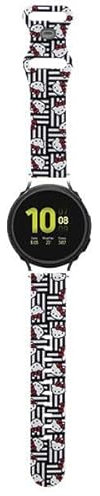 CG MOBILE Hello Kitty - Cinturino universale per orologio HKUWMSDIESK in silicone, 20 mm, colore: Nero, Silicone