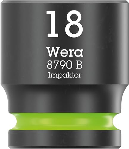 Wera 05005509001 8790 B Douilles Impaktor à emmanchement 3/8, 18 x 30 mm