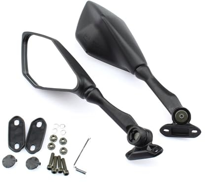Motorrad Spiegel Für Für Ninja 125 250 250R 300 400 650 1000 H2 H2R Für Ninja ZX6R ZX10R ZX14R Spiegel Motorrad Rückspiegel Motorrad Rückspiegel(Short Clear Lens)
