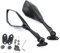 Motorrad Spiegel Für Für Ninja 125 250 250R 300 400 650 1000 H2 H2R Für Ninja ZX6R ZX10R ZX14R Spiegel Motorrad Rückspiegel Motorrad Rückspiegel(Short Clear Lens)