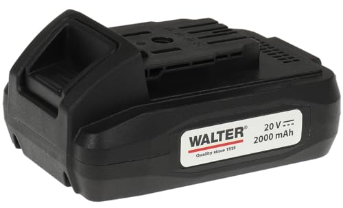 WALTER Li-ion Akku 20 V / 2000 mAh, passend für den WALTER 3-in-1 Akku Rasentrimmer, Akku-Hochentaster, Akku-Heckenschere, ersatzgerät. zusätzliche Power