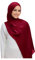 Lina & Lily Damen Hijab Kopftuch Schal mit Glanz-Schimmer Für Muslimische Frauen (Dunkelrot)
