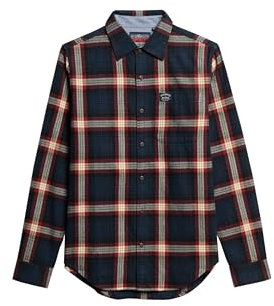 Superdry Men's L/S Cotton Lumberjack Shirt Undershirt, C1p, XXL