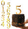 Tortendeko Geburtstag 10 Stück Number Kuchen Deko Gold Cake Topper 0-9 Kuchendekoration für Hochzeits Dekorationen, Geburtstage, Babyshower