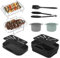 Foldable Silicone Air Fryer Liners for Ninja Foodi Flexdrawer Dual Air Fryer Accessories AF500UK/ 10.4L (Slightly Large For Ninja 9.5L AF400UK AF451UK) Cosori Air Fryer 10L Air Fryer Racks (10PCS)