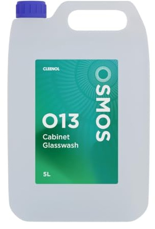 OSMOS Cabinet Glasswash (2x5Ltr) | Prevents spotting and cloudy film buildup, ensuring a sparkling, streak-free finish on glassware during busy shifts.