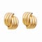 SEPTBIEN 18ct Gold Plated Chunky Geometric Knot Hoop Earrings for Women Statement Studs with Drop Dangle Earring