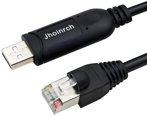 Jhoinrch USB to RJ50 10P10C Cable for APC UPS Devices,Replaces AP9827/940-0127B/940-0127C/940-0127E(1.8M/5.9FT)