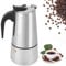 PCXWTLN Moka Pot, 300ml / 6 Cups Stovetop Espresso Maker, Stainless Steel Coffee Pot with Ergonomic Insulated Handle, Maker Pot Coffee Extractor for Stronger Espresso (300ml / 6 Cups)