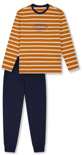 Schiesser Jungen Schlafanzug Set lang - 100% Organic Bio Baumwolle - Größe 140 bis 176