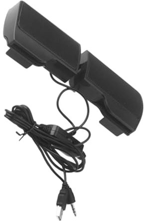 HOMSFOU Haut Parleur USB Élégant pour Ordinateur Portable Enceinte Clip pour Moniteur De Bureau Design Compact Compatible avec Appareils Numériques Et Téléviseurs