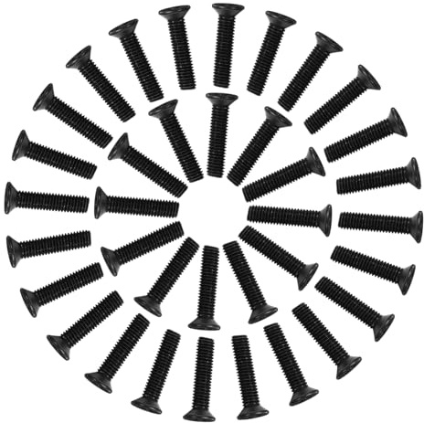 PRETYZOOM 5x22mm Steel Drill Chuck Bolts 50pcs Left Hand Fixed Threaded Screws for Electric Drills Replacement Parts