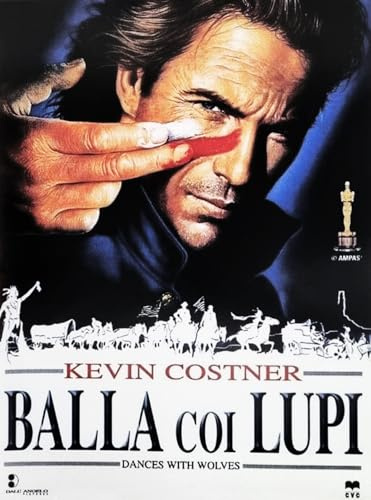 KUSTOM ART Dekoratives Poster für die Wand, Serie Filme, Proms, Tanzen, Wölfe, Kevin Costner, Kunstdruck auf beschichtetem Papier, 40 x 30 cm, ohne Rahmen