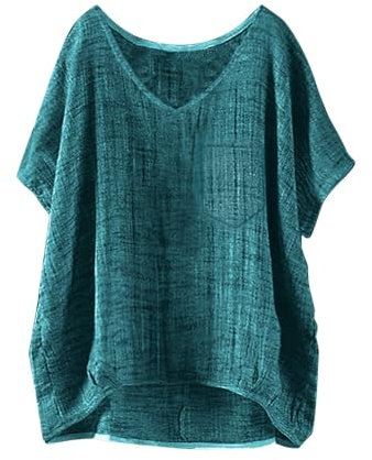 Ventes Flash du Jour Tee Shirt Femme Blanc Coton Chemisier pour Mariage Top Asymetrique Vetement Indien Tunique Enmain Tshirt Manche Courte Uni Noir Dentelle Hiver Été Longue Haut Cache Coeur