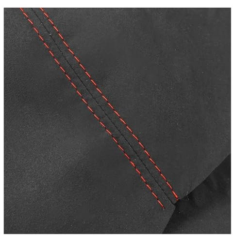 Voiture Accessoire Pour VW Pour Golf 5 MK5 Pour Jetta 2005-2010 LHD Panneau de porte de voiture Accoudoir Couverture Autocollant Garniture 4 Pièces Decoration Interieur Voiture(Black-red line)