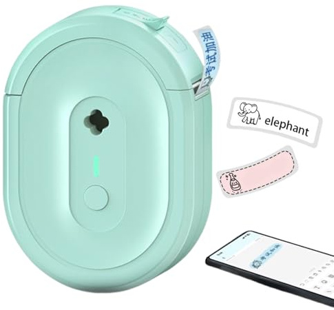 Portable Label Maker – N12 Bluetôoth Mini Label Maker Machine With Tape | Wireless Inkless Stickers Thermal Printer For Home, Office, School, Business & Storage Organization
