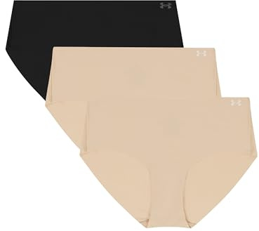 Under Armour Damen Hipster-Slips im 3er-Pack – Unsichtbares Pure Stretch, nahtlos, Keine Abdrücke, Ultraleicht, ganztägiger