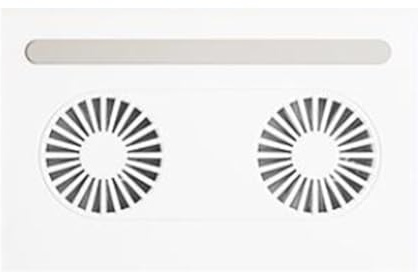 Kichvoe Laptop Air Cooler Stand Notebook PC Holder Multipurpose Ergonomic Triangle Structure Design Dual 3800 Fans Abs Silicone Material White Laptop Cooling for Home and Office Use