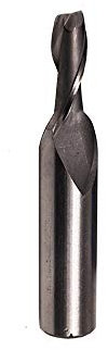 HSS High Speed Steel 2 Flute 4mm Straight Shank End Mill Router Bit Milling Cutter Tool for Copper, Aluminum, Tool Steel, Cast Iron