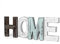 Flexzion Scritta Home Rustica Multicolore soprammobile Decorazione in Legno, Lettere Tagliate in Legno stagionato, Alfabeto Indipendente per Decorazione su Parete per Salotto Cucina Camera di Bambini