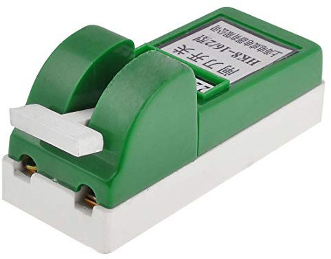 Aexit Interrupteur coupe-circuit 220VAC 16A coupe-circuit en plastique vert Shell en plastique vert QB856990Z309104X