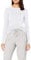 OPUS Damen Langarmshirt | Longsleeve SMILLA Slim aus Jersey White, 40
