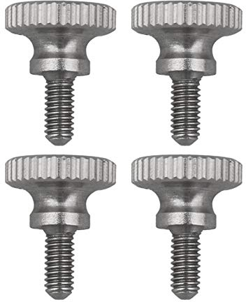 BQLZR 4 Stück M2,5 x 6 mm Rändelkopf-Rändelschrauben, Edelstahl, metrisch