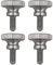 BQLZR 4 Stück M2,5 x 6 mm Rändelkopf-Rändelschrauben, Edelstahl, metrisch