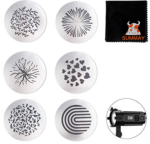 GODOX S30 Muster_Einsatz SA09-002 GOBO Set für Godox S30 LED Fokussierleuchte (SA09-02)