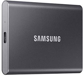 Samsung T7 Portable SSD 500GB - Up to 1050MB/s - USB 3.2 External Solid State Drive, Gray (MU-PC500T/AM)