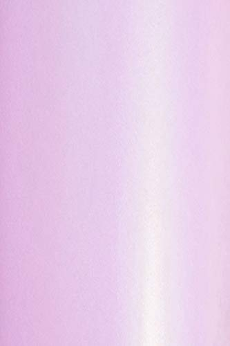 Netuno 10x Bastelpapier Perlmutt Hellrosa DIN A4 21 x 29,7 cm 120g Aster Metallic Candy Pink Effektpapier Glanzpapier farbig glänzend bedruckbar für Einladungen Hochzeit Geburtstag Weihnachten Taufe