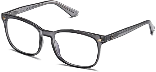 DUCO Blaulichtfilter Brille Damen Herren Bildschirmbrille,Vintage ohne Stärke Blaulicht Brille UV Schutz Anti-Müdigkeit 5201S