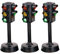 TOYANDONA 3 Pcs Feu de Signalisation Jouet Mini Modèle Éducation Précoce Panneau de Signalisation Accessoire Voiture pour Enfants
