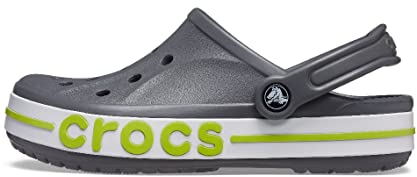 Crocs Sabots Bayaband, Sabots Unisexes, Légers Et Confortables 39-40 Eu Slate Grey/Lime Punch